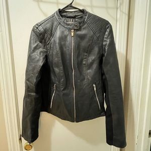 Express Faux leather moto jacket